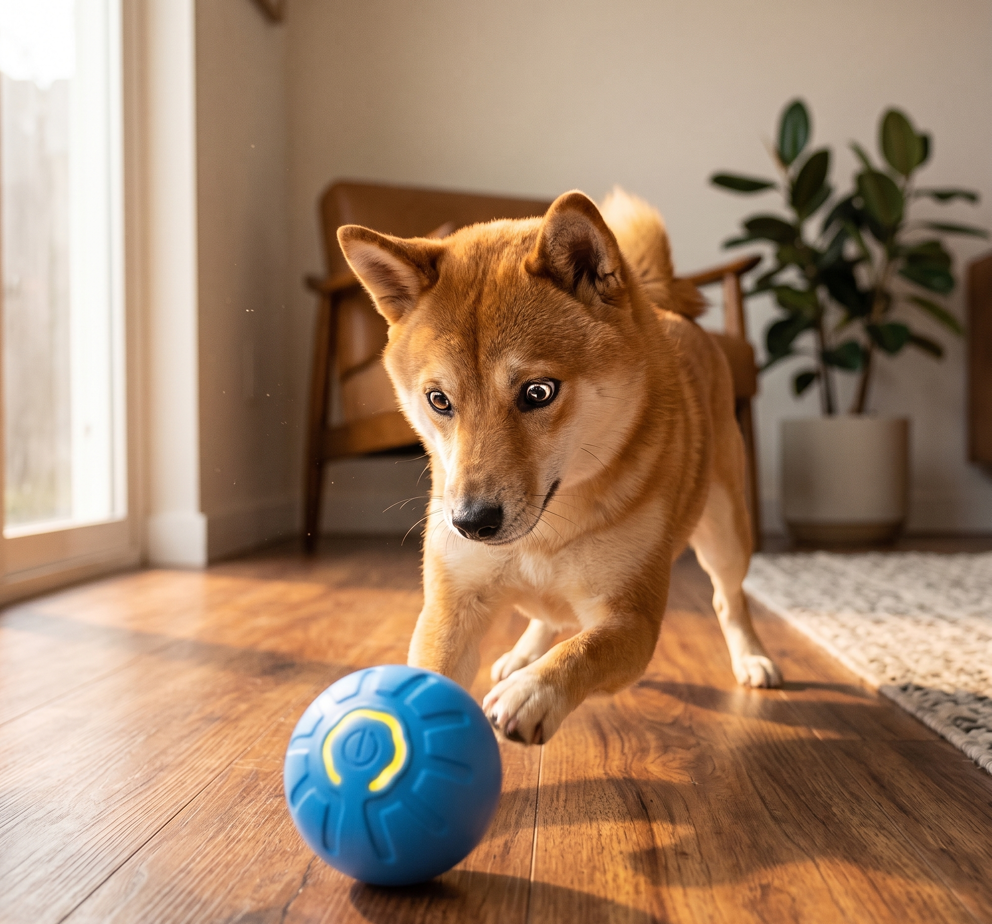 PawComfort BrainBall™ — Treat-Dispensing IQ Puzzle Ball for Dogs with Separation Anxiety & Boredom