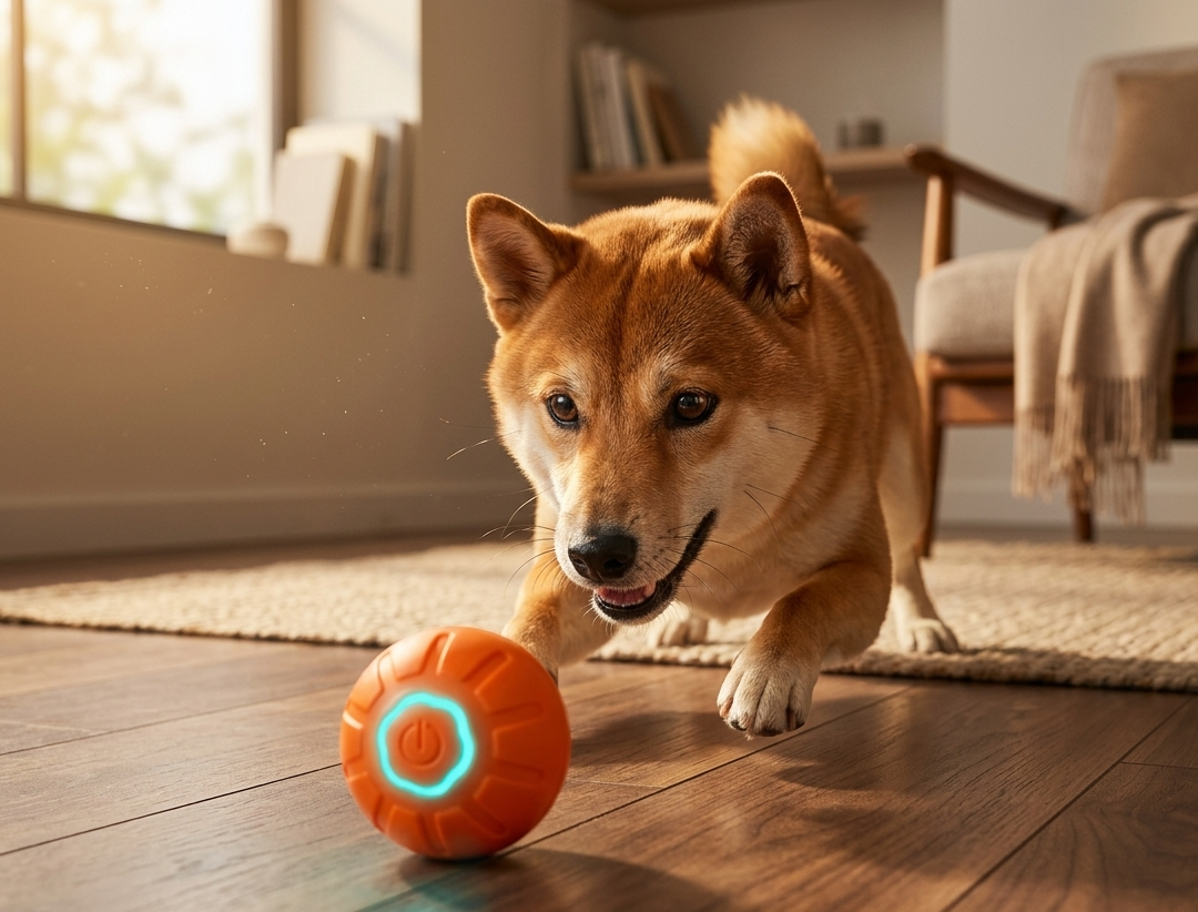 PawComfort BrainBall™ — Treat-Dispensing IQ Puzzle Ball for Dogs with Separation Anxiety & Boredom