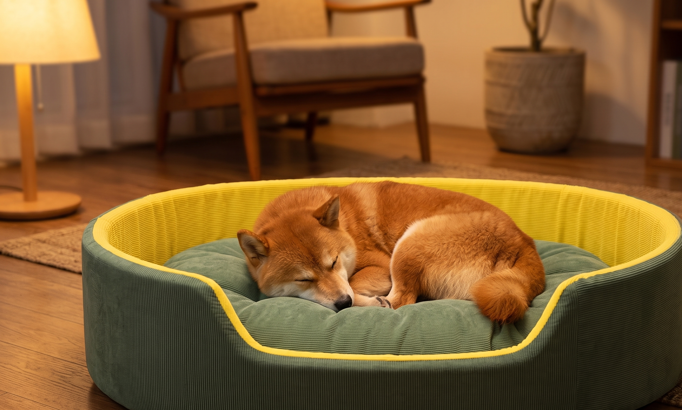 PawComfort OrthoNest™ — Low-Entry Orthopedic Bolster Bed for Senior Dogs with Joint Pain