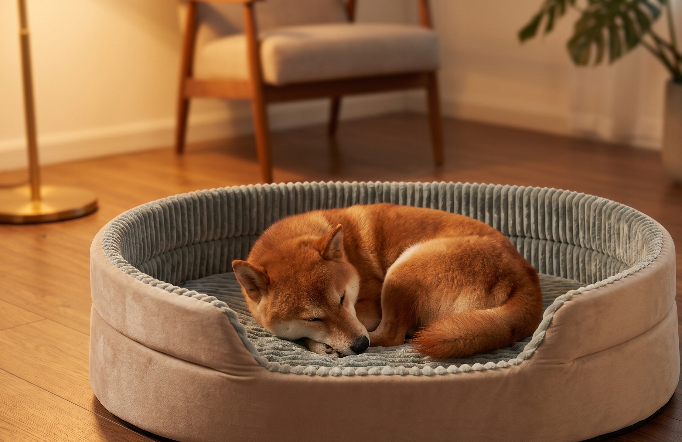 PawComfort OrthoNest™ — Low-Entry Orthopedic Bolster Bed for Senior Dogs with Joint Pain